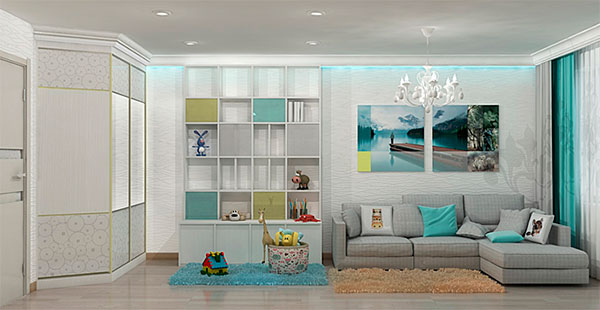 Дизайн-проект: Жизнерадостный  минимализм в ярких красках