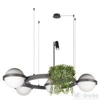 Люстра Loft IT Jardin 10121/4 Dark grey, раздел каталога Светодиодные люстры интернет-магазина Ночи Нет