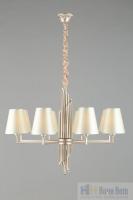 Люстра подвесная Omnilux Porlezza OML-72203-08, раздел каталога Люстры с абажурами интернет-магазина Ночи Нет