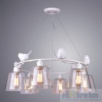 Люстра подвесная Arte Lamp Passero A4289LM-6WH, раздел каталога Люстры с плафонами интернет-магазина Ночи Нет