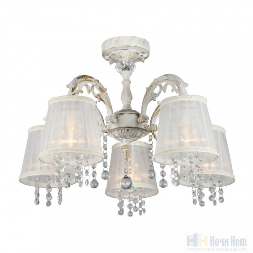 Люстра потолочная Omnilux Bologna OML-30007-05, раздел каталога Люстры с абажурами интернет-магазина Ночи Нет