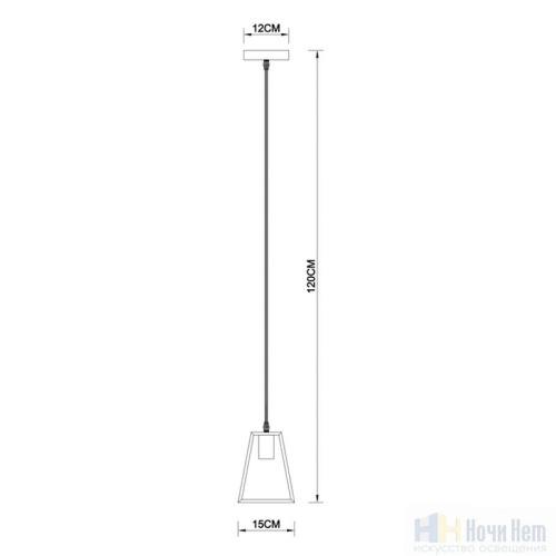 Светильник подвесной Arte Lamp Brussels A8030SP-1WH, раздел каталога Подвесы 1 лампа интернет-магазина Ночи Нет