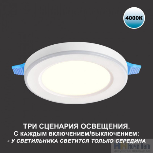 Встраиваемый светильник Novotech Span 359016, раздел каталога Светодиодные точечные светильники интернет-магазина Ночи Нет