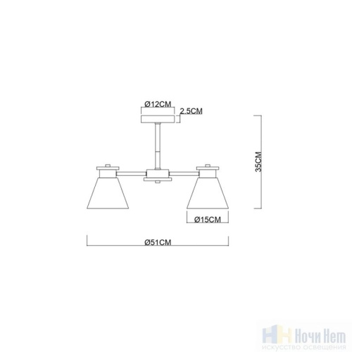 Люстра Arte Lamp Tyler A1031PL-3WH, раздел каталога Люстры с плафонами интернет-магазина Ночи Нет