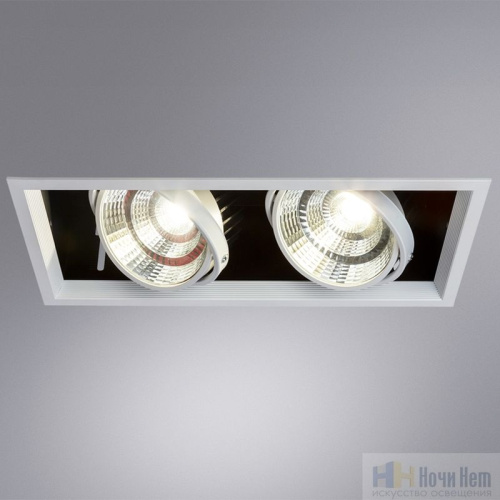 Светильник встраиваемый Arte Lamp Merga A8450PL-2WH, раздел каталога Поворотные точечные светильники интернет-магазина Ночи Нет