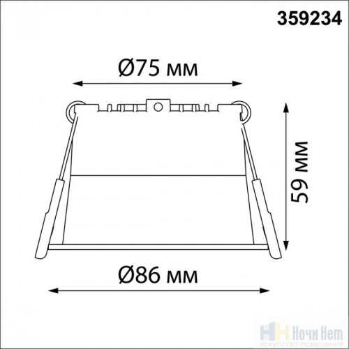 Встраиваемый светильник Novotech Tran 359234, раздел каталога Светодиодные точечные светильники интернет-магазина Ночи Нет
