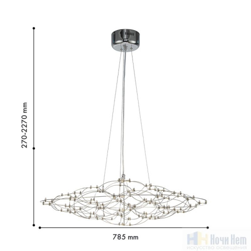 Люстра Favourite Thinner 4305-8P, раздел каталога Светодиодные люстры интернет-магазина Ночи Нет