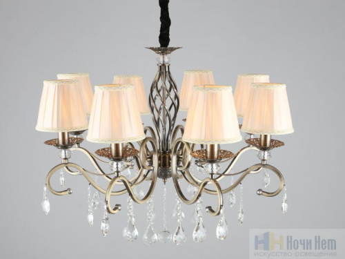 Люстра подвесная Omnilux Mezzano OML-79113-08, раздел каталога Люстры с абажурами интернет-магазина Ночи Нет