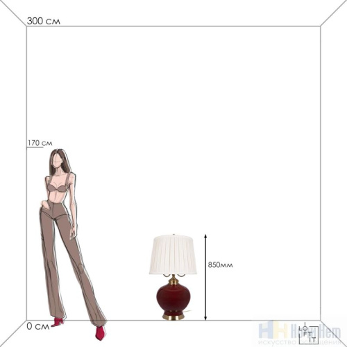 Лампа настольная Loft IT Ruby 10267T/L, раздел каталога Настольные лампы с абажуром интернет-магазина Ночи Нет