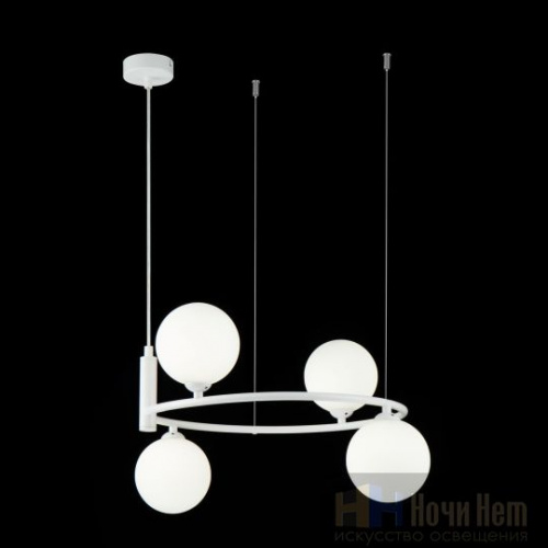 Люстра Maytoni Ring MOD013PL-04W, раздел каталога Люстры с плафонами интернет-магазина Ночи Нет