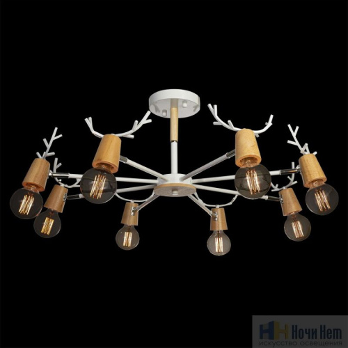 Люстра Loft IT SVEN 10024/8 White, раздел каталога Детские светильники интернет-магазина Ночи Нет