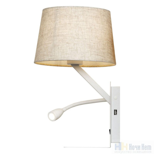 Бра Loft IT Station LOFT9993-WH, раздел каталога Бра с абажуром интернет-магазина Ночи Нет