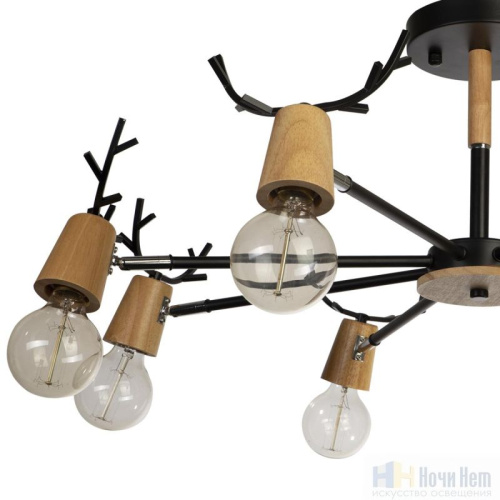 Люстра Loft IT SVEN 10024/8 Black, раздел каталога Детские светильники интернет-магазина Ночи Нет