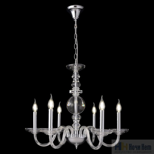 Люстра Crystal Lux ARABESQUE SP8 CHROME 1092/308, раздел каталога Стеклянные люстры интернет-магазина Ночи Нет