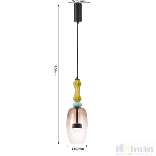 Светильник подвесной Favourite Dolci 4463-1P, раздел каталога Подвесы 1 лампа интернет-магазина Ночи Нет