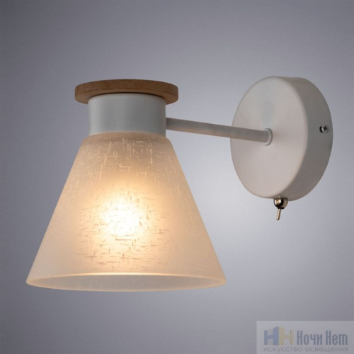 Бра Arte Lamp Tyler A1031AP-1WH, раздел каталога Бра с плафоном интернет-магазина Ночи Нет