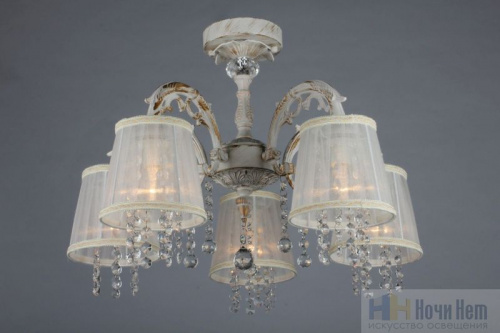 Люстра потолочная Omnilux Bologna OML-30007-05, раздел каталога Люстры с абажурами интернет-магазина Ночи Нет