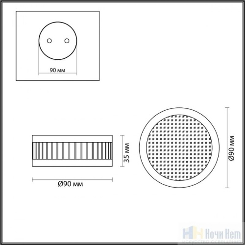 Светильник накладной Odeon Light Manchester 7013/7CL, раздел каталога Накладные точечные светильники интернет-магазина Ночи Нет
