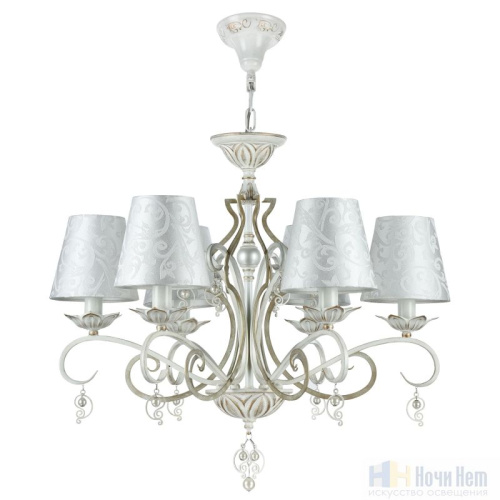 Люстра подвесная Maytoni Monile ARM004-06-W, раздел каталога Люстры с абажурами интернет-магазина Ночи Нет