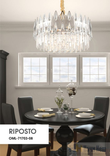 Люстра Omnilux Riposto OML-71703-08, раздел каталога Хрустальные люстры интернет-магазина Ночи Нет
