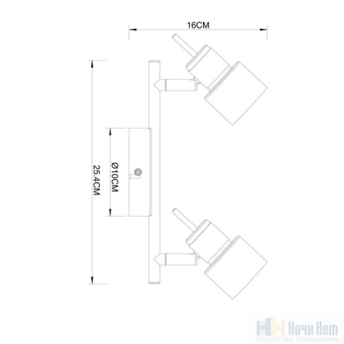 Спот Arte Lamp Almach A1906PL-2WH, раздел каталога Споты интернет-магазина Ночи Нет