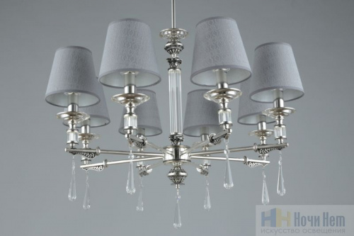 Люстра подвесная Omnilux Rivoli OML-64203-08, раздел каталога Люстры с абажурами интернет-магазина Ночи Нет