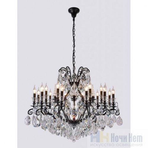 Люстра Crystal Lux Magnifico SP19 Black/transparent, раздел каталога Большие люстры интернет-магазина Ночи Нет