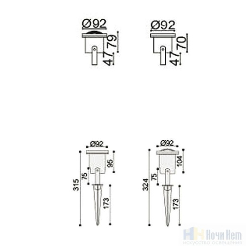 Светильник уличный Favourite Relief 1832-1W, раздел каталога Прожекторы интернет-магазина Ночи Нет