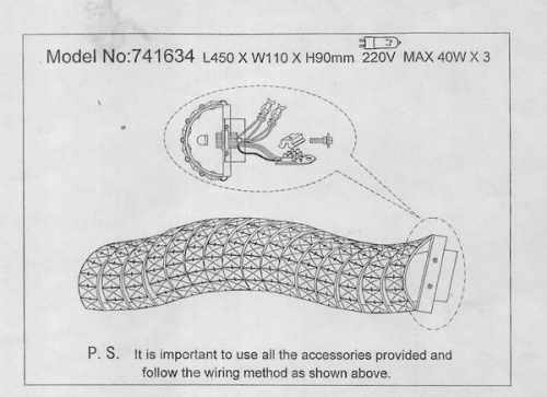 Бра Lightstar Onda 741634, раздел каталога Хрустальные бра интернет-магазина Ночи Нет