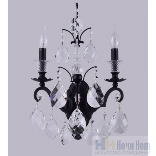 Бра Crystal Lux Magnifico AP2 Black/transparent, раздел каталога Хрустальные бра интернет-магазина Ночи Нет