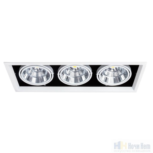 Светильник встраиваемый Arte Lamp Merga A8450PL-3WH, раздел каталога Поворотные точечные светильники интернет-магазина Ночи Нет