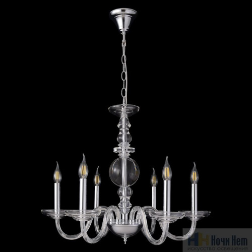 Люстра Crystal Lux ARABESQUE SP8 CHROME 1092/308, раздел каталога Стеклянные люстры интернет-магазина Ночи Нет