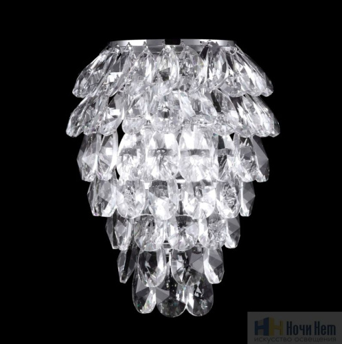 Бра Crystal Lux CHARME AP3 CHROME/TRANSPARENT 1373/403, раздел каталога Хрустальные бра интернет-магазина Ночи Нет