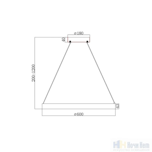 Люстра Arte Lamp Lao A2189LM-1BK, раздел каталога Светодиодные люстры интернет-магазина Ночи Нет