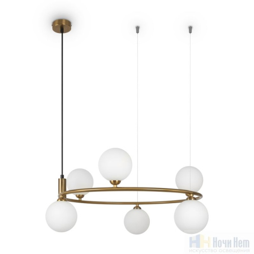 Люстра Maytoni Ring MOD013PL-06BS1, раздел каталога Люстры с плафонами интернет-магазина Ночи Нет