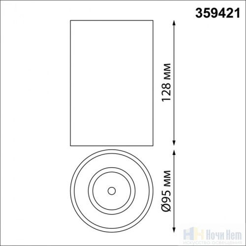 Светильник накладной Novotech Recte 359421, раздел каталога Накладные точечные светильники интернет-магазина Ночи Нет