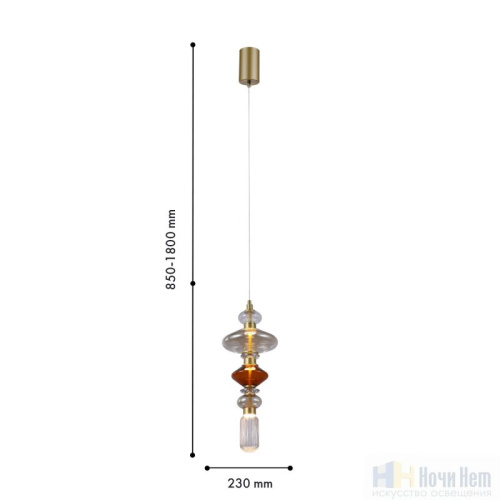 Светильник подвесной Favourite Veneto 4237-1P, раздел каталога Подвесы 1 лампа интернет-магазина Ночи Нет