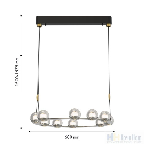 Люстра Favourite Rosio 4291-10P, раздел каталога Светодиодные люстры интернет-магазина Ночи Нет