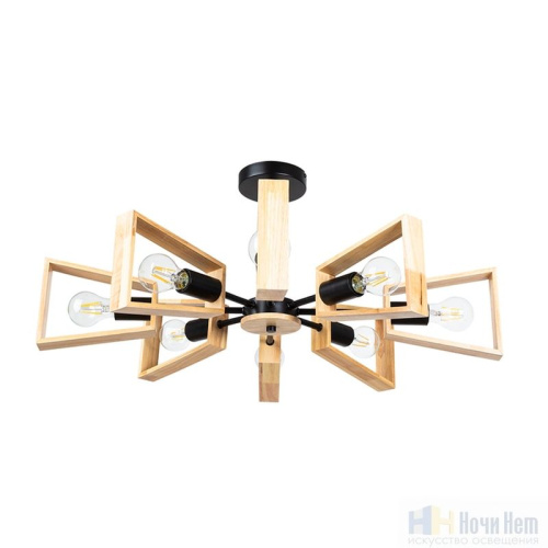 Люстра Arte Lamp Brussels A8030PL-8BK, раздел каталога Деревянные люстры интернет-магазина Ночи Нет