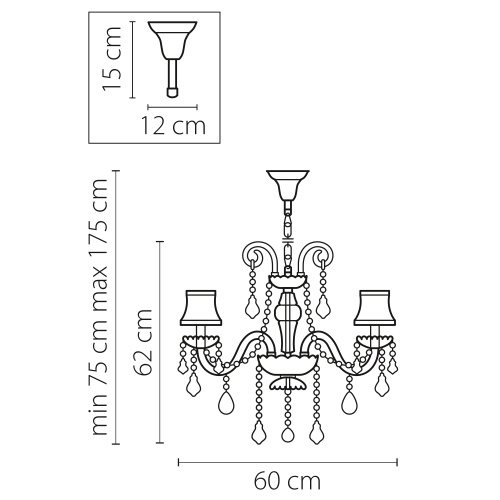 Люстра Osgona Nativo 715067, раздел каталога Люстры с абажурами интернет-магазина Ночи Нет