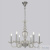 Люстра Crystal Lux ARABESQUE SP6 CHROME 1092/306, раздел каталога Стеклянные люстры интернет-магазина Ночи Нет