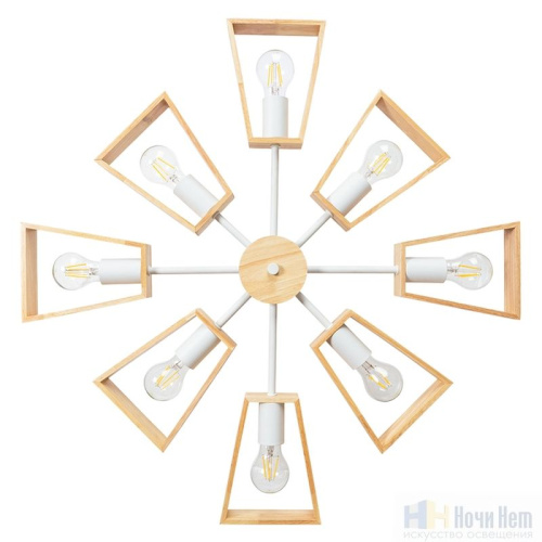 Люстра Arte Lamp Brussels A8030PL-8WH, раздел каталога Деревянные люстры интернет-магазина Ночи Нет