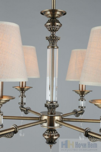 Люстра подвесная Omnilux Rivoli OML-64213-06, раздел каталога Люстры с абажурами интернет-магазина Ночи Нет