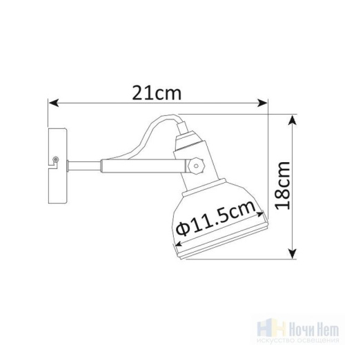 Спот Arte Lamp Martin A5213AP-1BR, раздел каталога Споты интернет-магазина Ночи Нет
