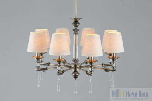 Люстра подвесная Omnilux Rivoli OML-64213-08, раздел каталога Люстры с абажурами интернет-магазина Ночи Нет