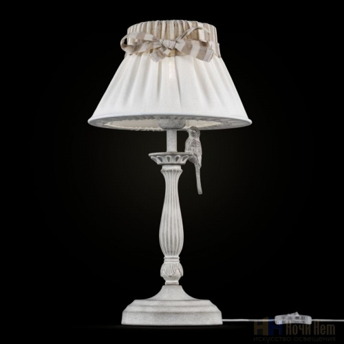 Настольная лампа Maytoni Bird ARM013-11-W, раздел каталога Настольные лампы с абажуром интернет-магазина Ночи Нет