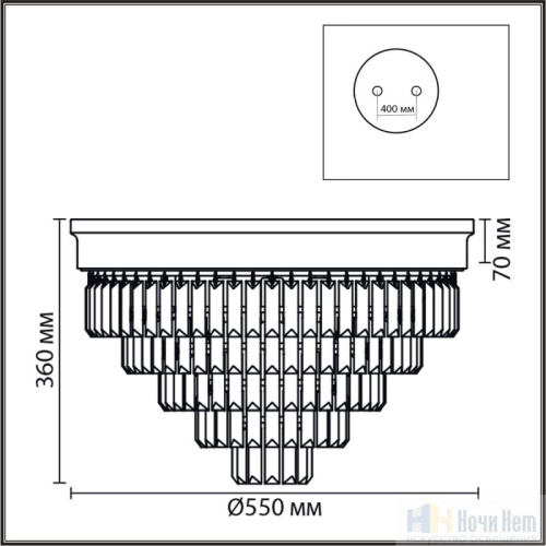 Люстра Lumion Zaha 5257/8C, раздел каталога Хрустальные люстры интернет-магазина Ночи Нет