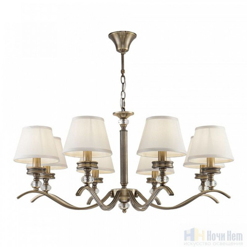 Люстра Freya Alessandra FR2016PL-08BZ, раздел каталога Люстры с абажурами интернет-магазина Ночи Нет