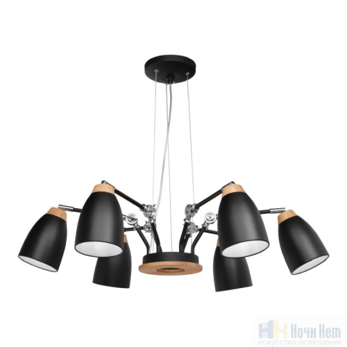 Люстра Loft IT Watchman LOFT4402/6BL, раздел каталога Люстры с плафонами интернет-магазина Ночи Нет