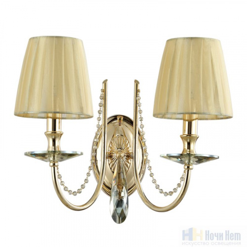 Бра Crystal Lux VICTORIA AP2 GOLD/AMBER, раздел каталога Хрустальные бра интернет-магазина Ночи Нет
